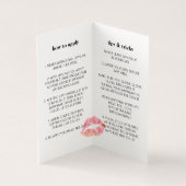 Blush & Lip Product Distributeur Tips & Trucs Visitekaartje (Binnen)