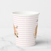 Blush Little Pumpkin Paper Cups Pumpkin Baby Showi Papieren Bekers (Rechts)