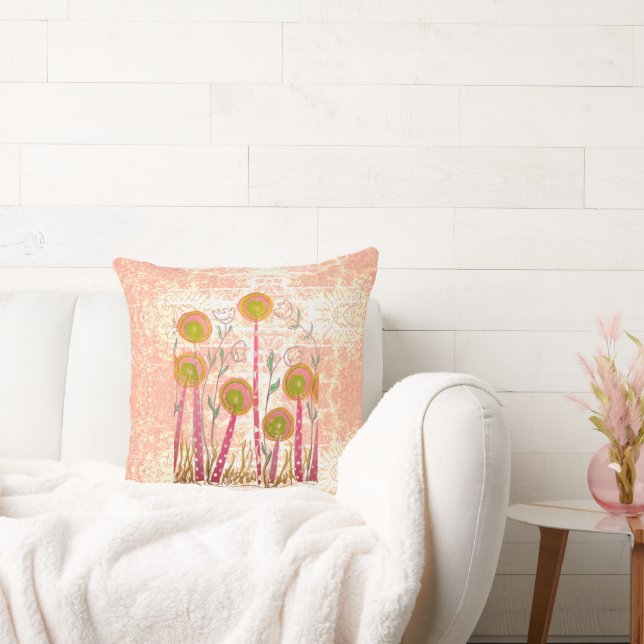 Blush Lollipop Bloesems Kussen (Bank)