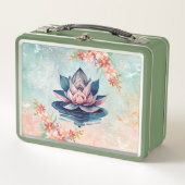 Blush Lotus Calm – Zachte Bloemenschildering (Voorkant)