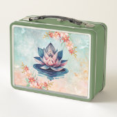Blush Lotus Calm – Zachte Bloemenschildering (Achterkant)