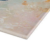 Blush Lotus Calm – Zachte Bloemkunst Snijplank (Hoek)