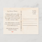 BLUSH LOVE BIRDS DUIF SAVE THE DATE AANKONDIGINGSKAART (Achterkant)