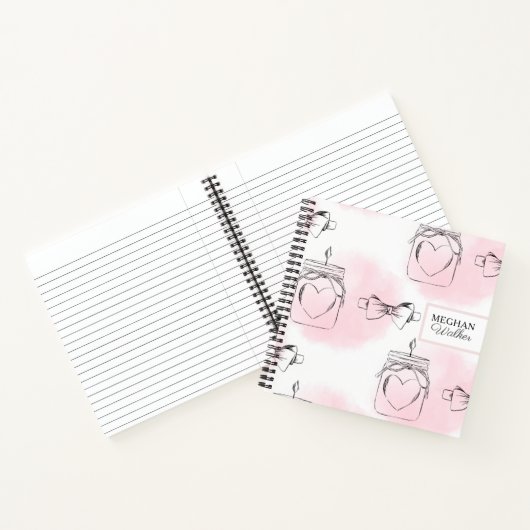 Blush Love | Gepersonaliseerd Notitieboek van spir (Binnen)