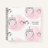 Blush Love | Gepersonaliseerd Notitieboek van spir (Voorkant)