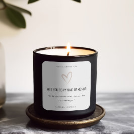 Blush Love Heart... word jij mijn meisje van Honor Vierkante Sticker