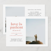 Blush Love is Patiënt, maar we zijn geen opkomst. Aankondiging (Voorkant / Achterkant)