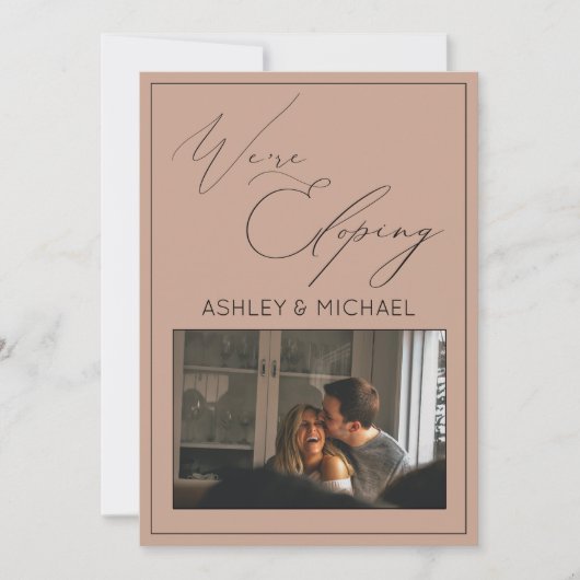 Blush luxe kalligrafie We zijn op zoek naar ontvan Kaart (Voorkant)