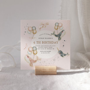 Blush Magische Walvissen Ballonnen Verjaardagsuitn