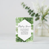 Blush Magnolia Display Showerkaart Informatiekaartje (Staand voorkant)