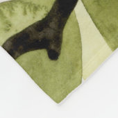 Blush Magnolia Flowers Fleece Deken (Hoek)