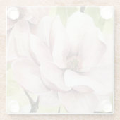 Blush Magnolia Flowers Glazen Onderzetter (Achterkant)