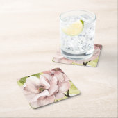 Blush Magnolia Flowers Kartonnen Onderzetters (Insitu)