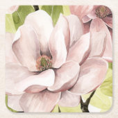 Blush Magnolia Flowers Kartonnen Onderzetters (Voorkant)