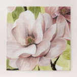 Blush Magnolia Flowers Legpuzzel<br><div class="desc">Blush Magnolia II door Grace Popp. Met een close-up van roze bloemen in bloei.</div>