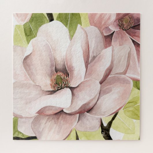 Blush Magnolia Flowers Legpuzzel (Horizontaal)