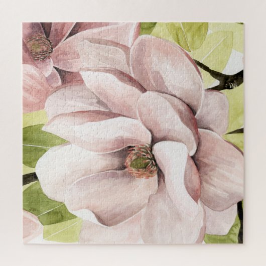 Blush Magnolia Flowers Legpuzzel (Verticaal)