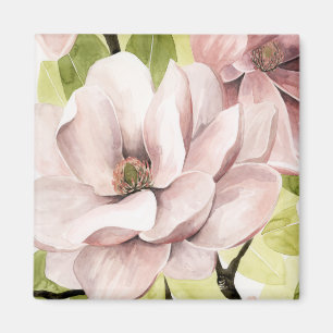 Blush Magnolia Flowers Magneet