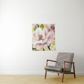 Blush Magnolia Flowers Wandkleed (In situ)