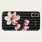 Blush Magnolias Aangepast Case-Mate iPhone Case (Achterkant (horizontaal))