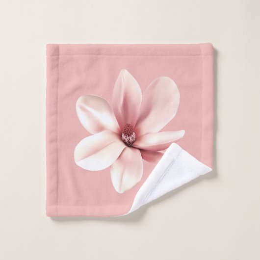 Blush Magnolias Bad Handdoek (Wasdoekje)