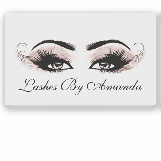 Blush Makeup Artist Lashes Extension Marsala Sticker (Voorkant)
