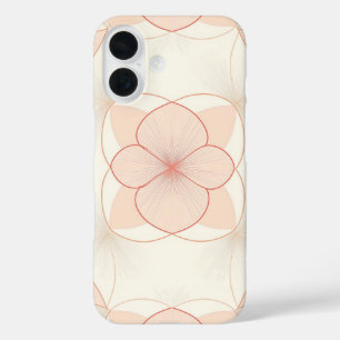 Blush Mandala Bloom iPhone 16 Hoesje