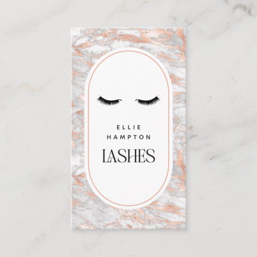 Blush Marble Arch Lashes Beauty Visitekaartje (Voorkant)