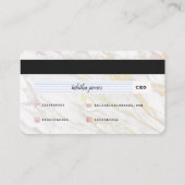 Blush + Marble Credit Card Microblading Visitekaartje (Achterkant)