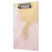 Blush Marble Faux Gold Kantoor Klembord (Links)