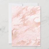 Blush Marged Wedding Invitation Kaart (Achterkant)