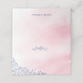 Blush marine kalligrafie rustieke trouwplaats kaar plaatskaartje (Buitenkant ongevouwen)