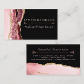 Blush marmer Agate make up Artist Hair Salon Visitekaartje (Voorkant / Achterkant)