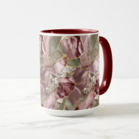Blush Marmeren Mok Gouden Ader Elegante Koffiekop