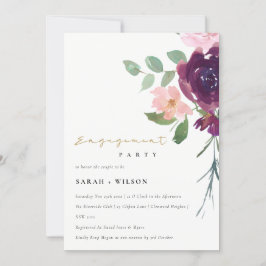 BLUSH MARSALA RED ROSE FLORAL VERLOVING INVITE BEDANKKAART