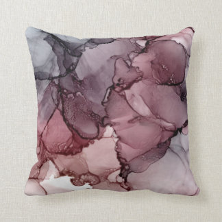 Blush, Mauve, Payne's Grey Abstract Kussen