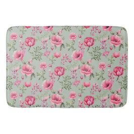 Blush Meadow-Bloeiende Bloemblaadjes Badmat