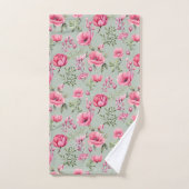 Blush Meadow-Bloeiende Bloemen Bad Handdoek (Handdoek)