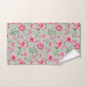 Blush Meadow-Bloeiende Bloemen Bad Handdoek (Handdoek)