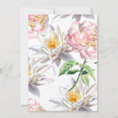 Blush met Bloemen Vrijgezellenfeest per Mail Kaart (Achterkant)