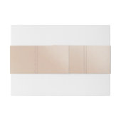 Blush met hartenuitnodiging Belly Band Uitnodigingen Wikkel (Achterkant Voorbeeld)