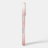 Blush Metallic 3D Lelie Bloem Case-Mate iPhone Case (Achterkant / Rechts)
