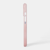 Blush Metallic 3D Lelie Bloem iPhone 16 Hoesje (Linkerkant)