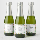 Blush Mini Mousserende Wijn Label, Vrijgezellenfee Sparkling Wijnetiket (Flessen)