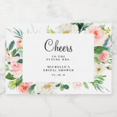 Blush Mini Mousserende Wijn Label, Vrijgezellenfee Sparkling Wijnetiket (Enkel label)