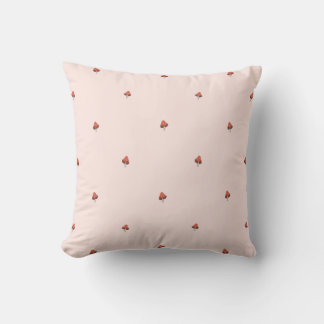 Blush Minimal Mushroom Geometric Nursery Pillow Kussen