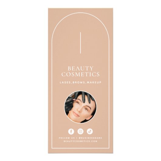 Blush Minimale koopprijslijst voor schoonheidsprod Reclamekaart (Voorkant)