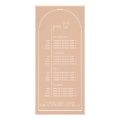 Blush Minimale koopprijslijst voor schoonheidsprod Reclamekaart (Achterkant)