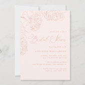 Blush-minimalistisch handgetekend Vrijgezellenfees Kaart (Voorkant)