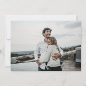 Blush minimalistische casual initialen 6 foto's br kaart (Achterkant)